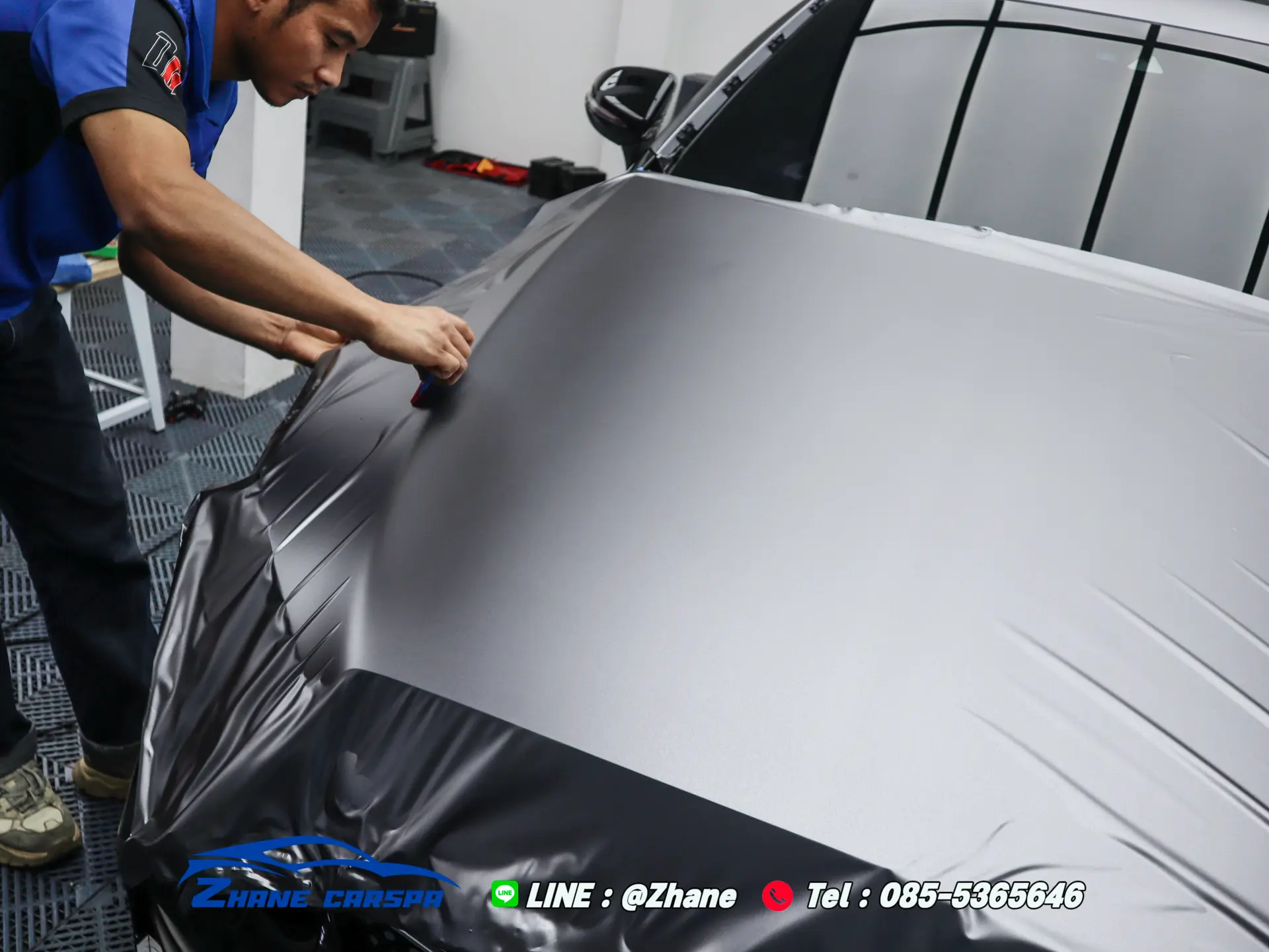Matte Black Wrap Installation
