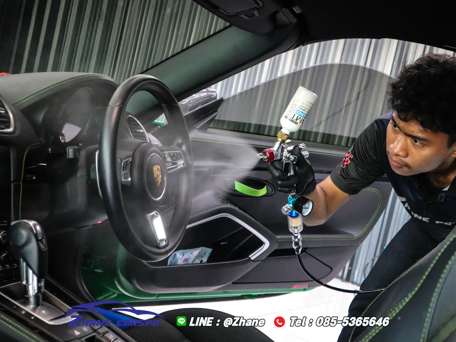 ตัวอย่างลุคความเงาแบบ Fresh Look บนรถ Porsche
